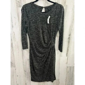 Ann Taylor‎ Women's Gray Sheath Dress 3/4 Sleeve Size Small